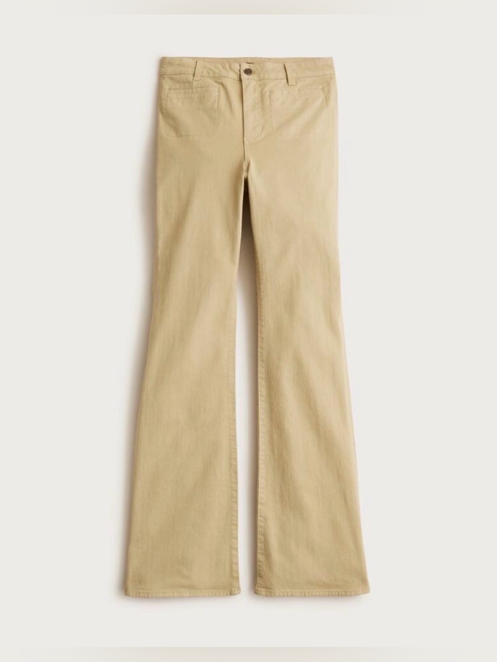 J. Crew Vintage Flare Pants Washed Twill Buckthorn Womens 29